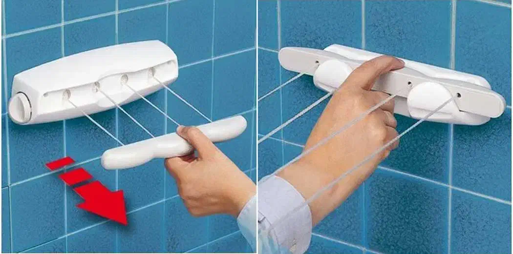 بند رخت دیواری جمع شونده|بندرخت و رختآویز|زنجان, |دیوار