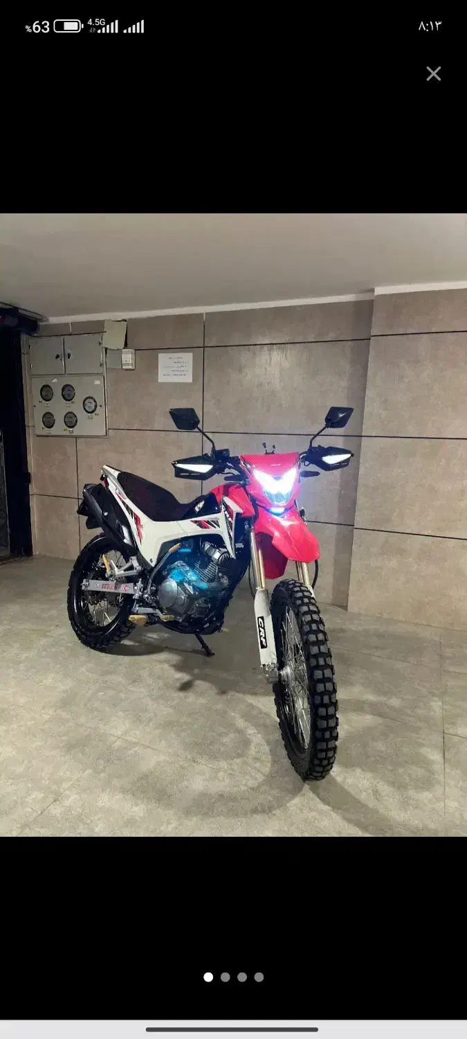 موتور سیکلت تریل فلات سی آر اف crf کراس مدل ۴۰۱|موتورسیکلت|تهران, شهرک ابوذر|دیوار
