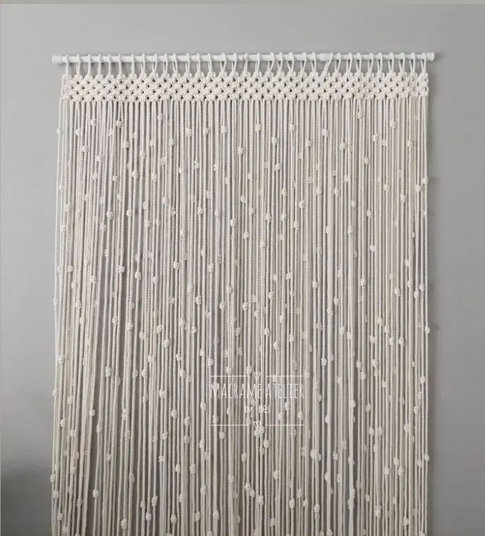 پرده مکرومه|پرده، رانر، رومیزی|محمدیه-قزوین, |دیوار