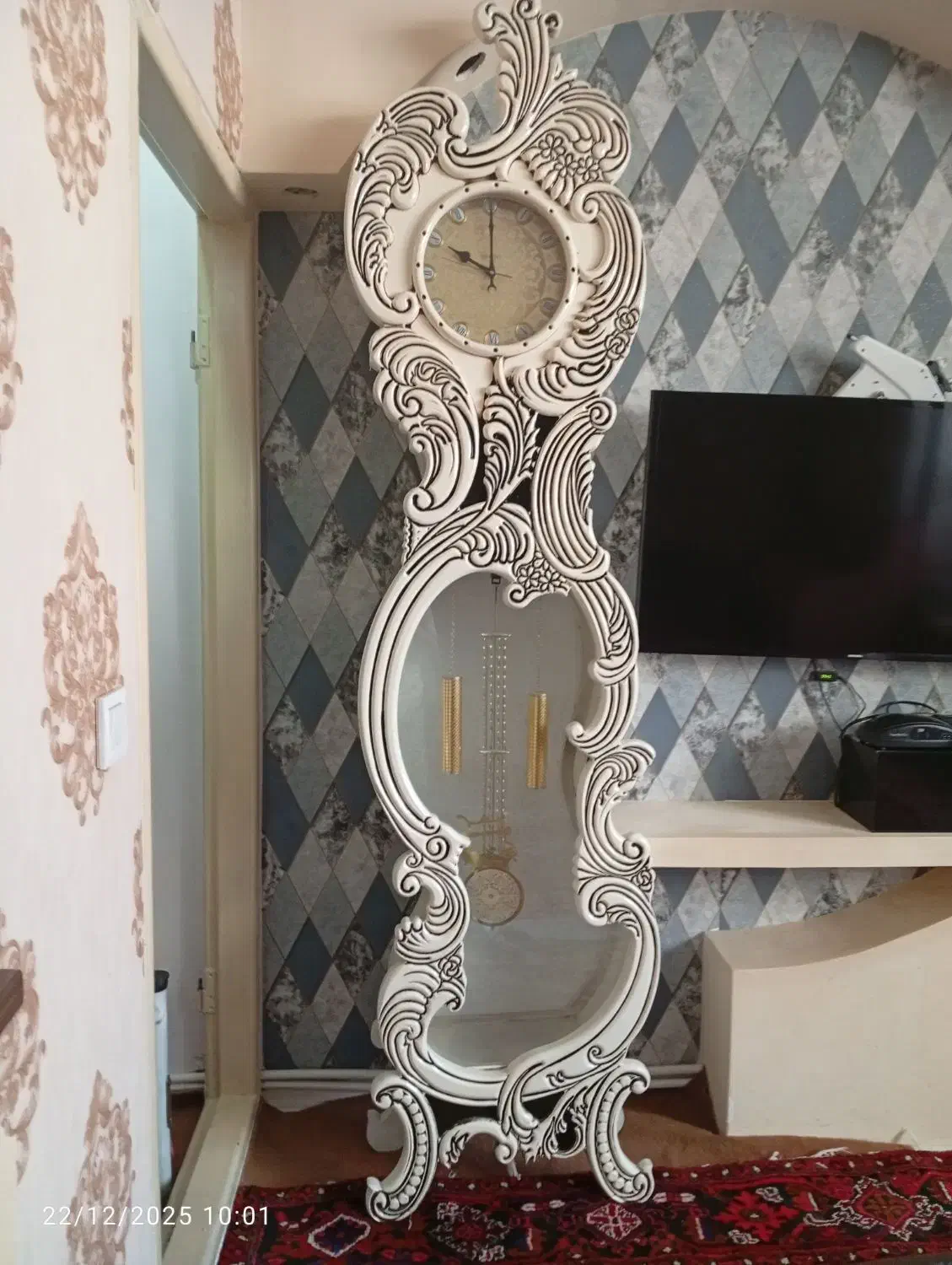 ساعت ایستاده|ساعت دیواری و تزئینی|باسمنج, |دیوار