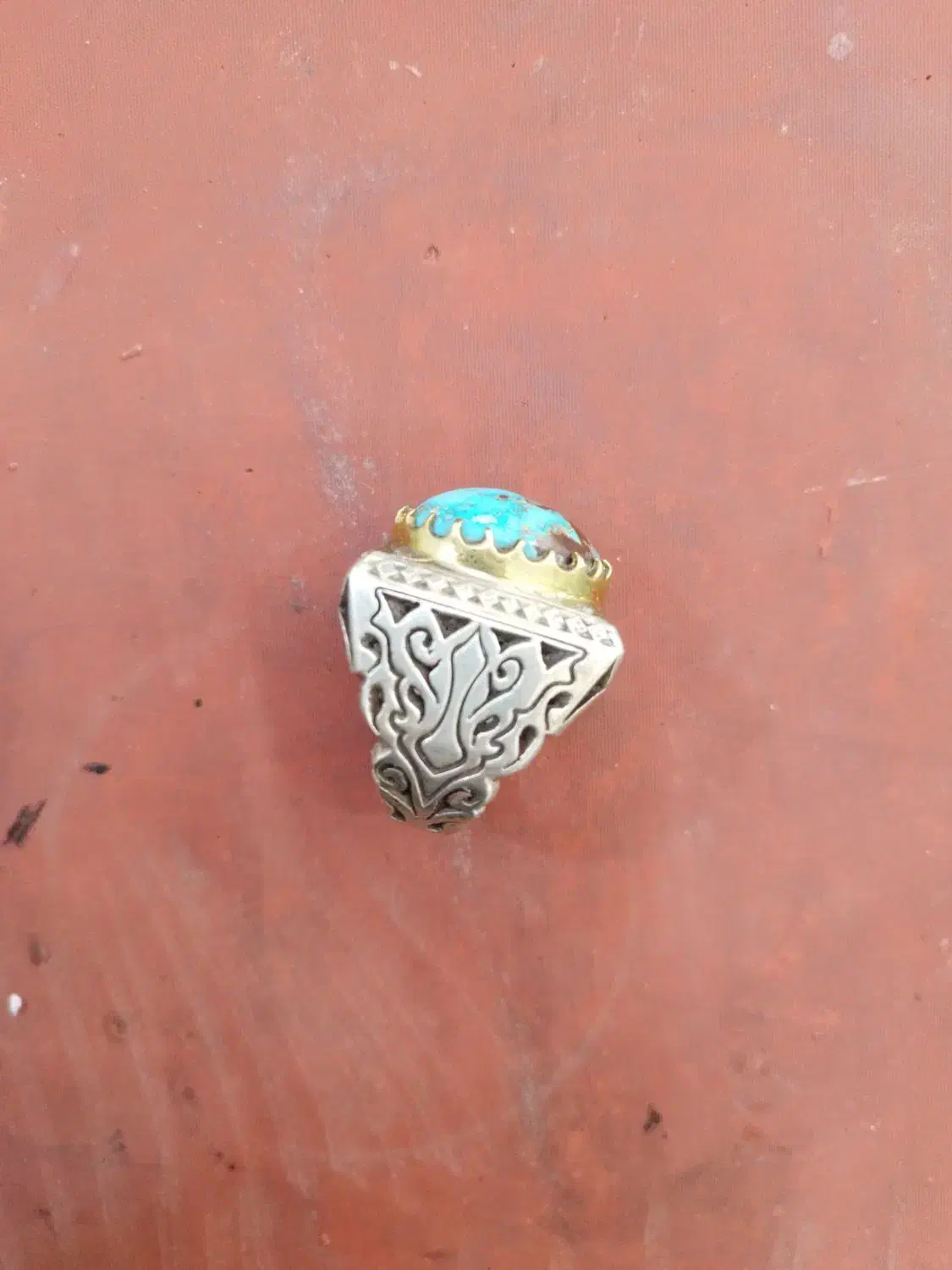 انگشتر فیروزه. انگشتر نقره|جواهرات|مشهد, شهید آوینی|دیوار