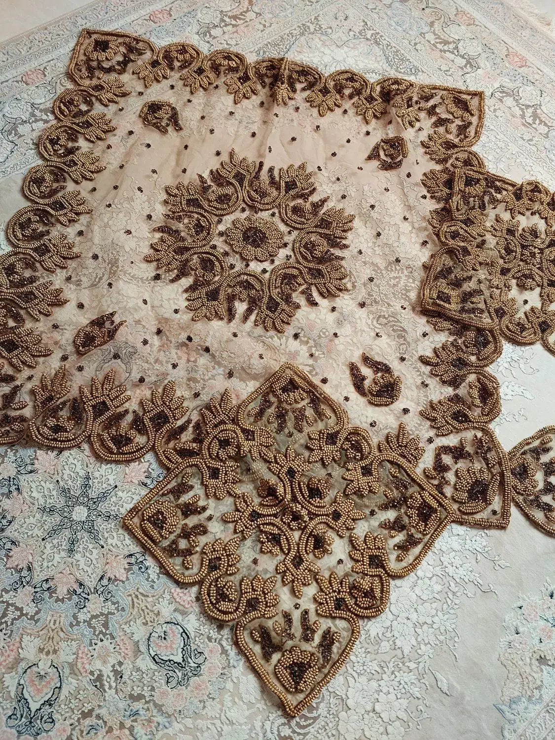 رومیزی چهارتیکه کاملا نو|پرده، رانر، رومیزی|چمستان, |دیوار