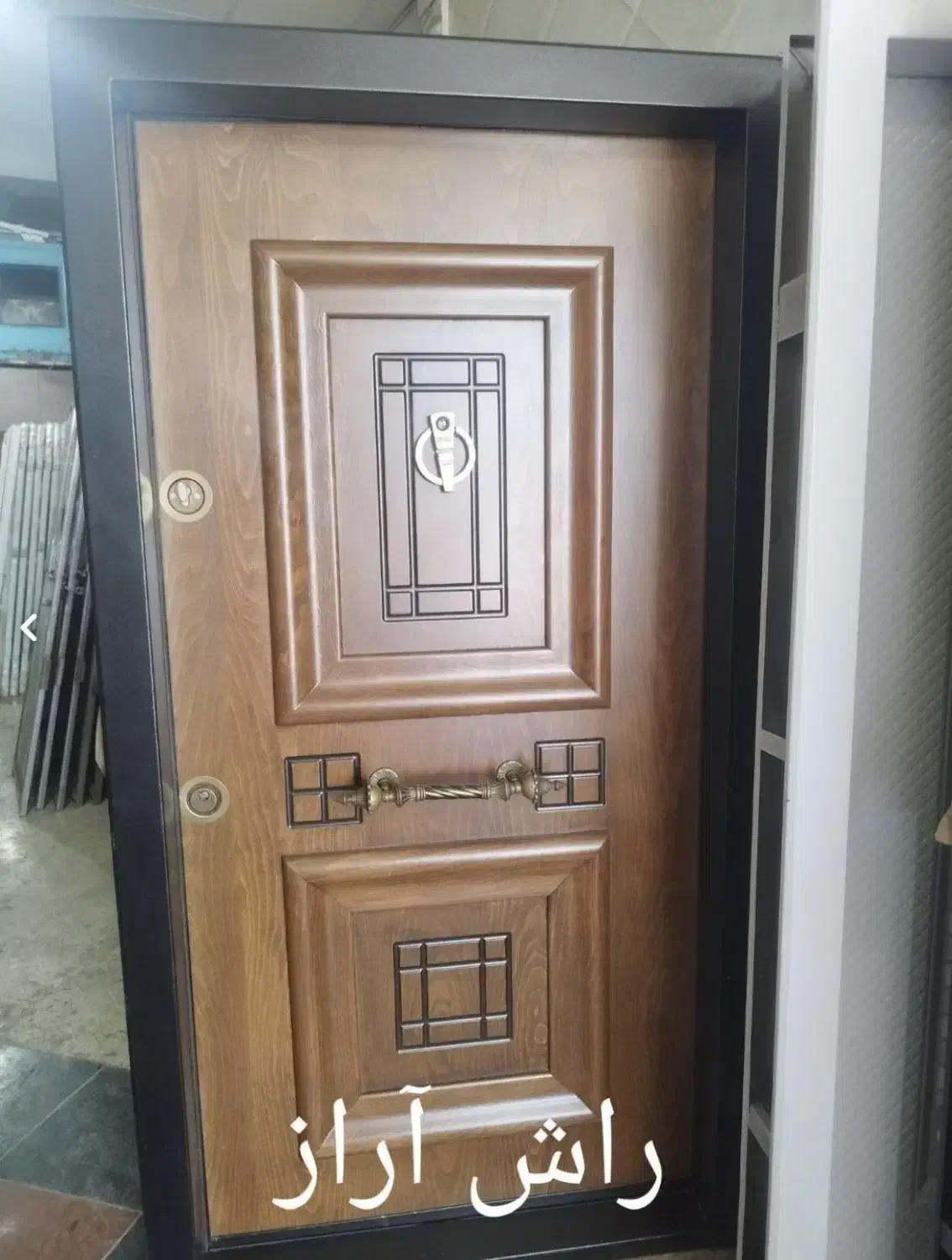 درب ضدسرقت ورودی چوبی با چهارچوب رویه فلز راش کاله|مصالح و تجهیزات ساختمان|تهران, شهرک ابوذر|دیوار