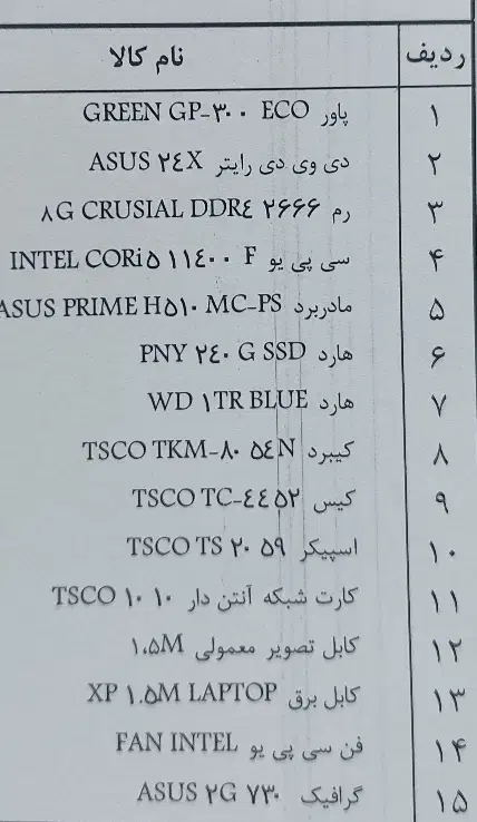 سیستم کامپیوتر core i5 نسل ۱۱|رایانه رومیزی|الوند, |دیوار