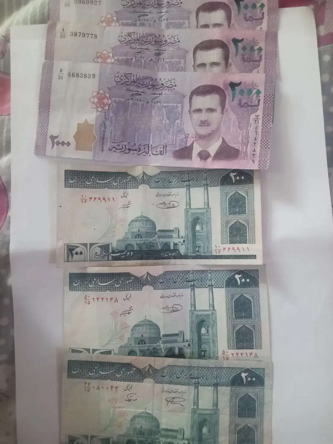 اسکناس قدیم جدید سوپر بانکی لیر سوریه کلکسیونی|کلکسیون سکه، تمبر، اسکناس|تهران, بهارستان|دیوار