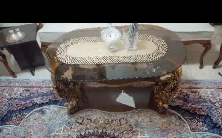 مبدل استیل ۷ نفره   با میز و عسلی|مبلمان خانگی و میز عسلی|تهران, علم و صنعت|دیوار