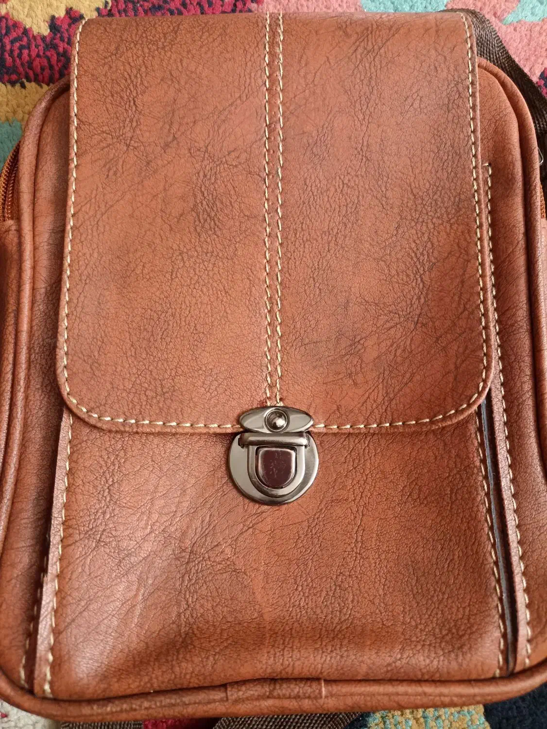 کیف قهوی چرم مصنوعی اسپرت|کیف، کفش، کمربند|الوند, |دیوار