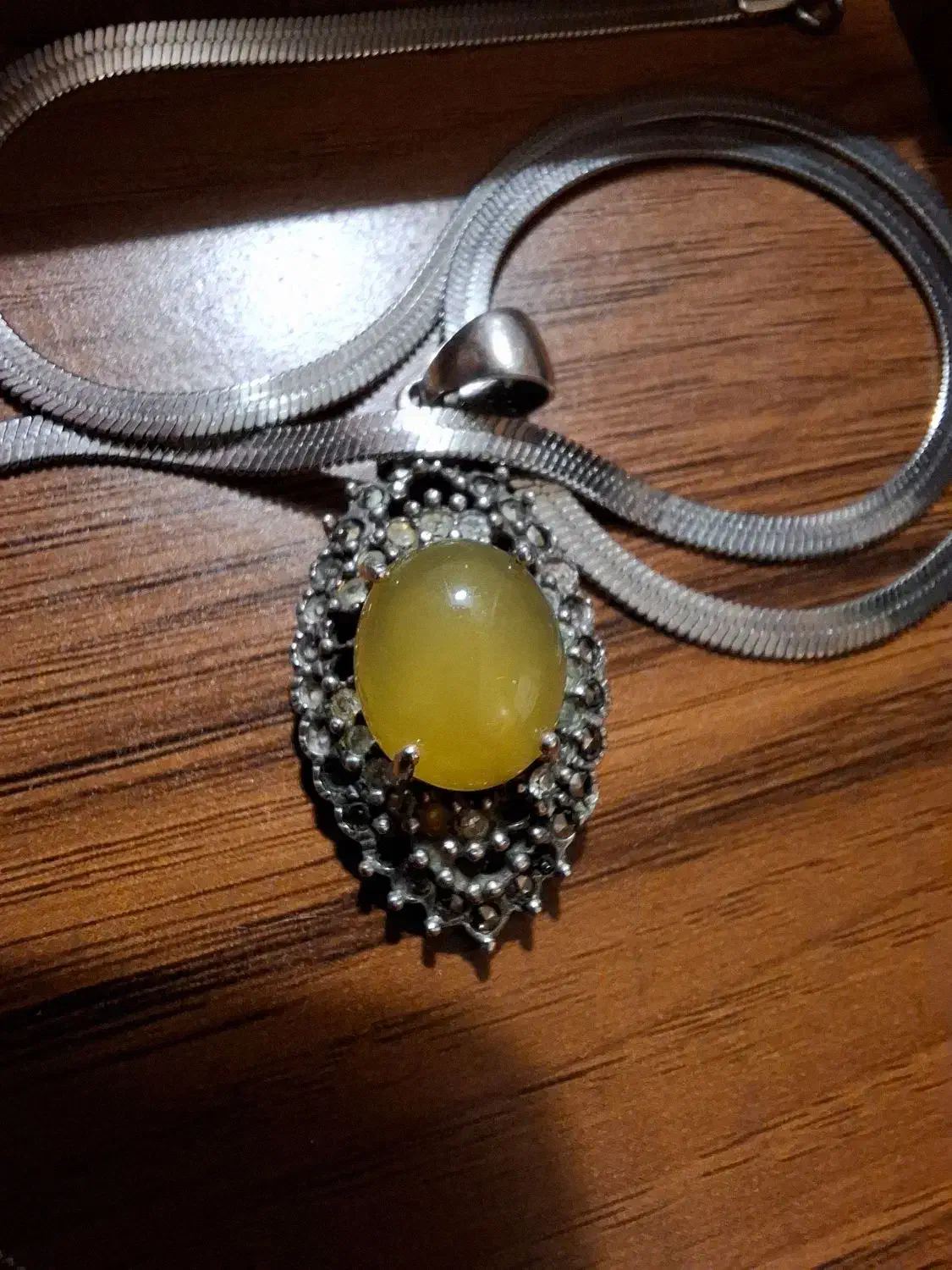 گردنبند نقره925عقیق زرد|بدلیجات|تهران, باغ فیض|دیوار