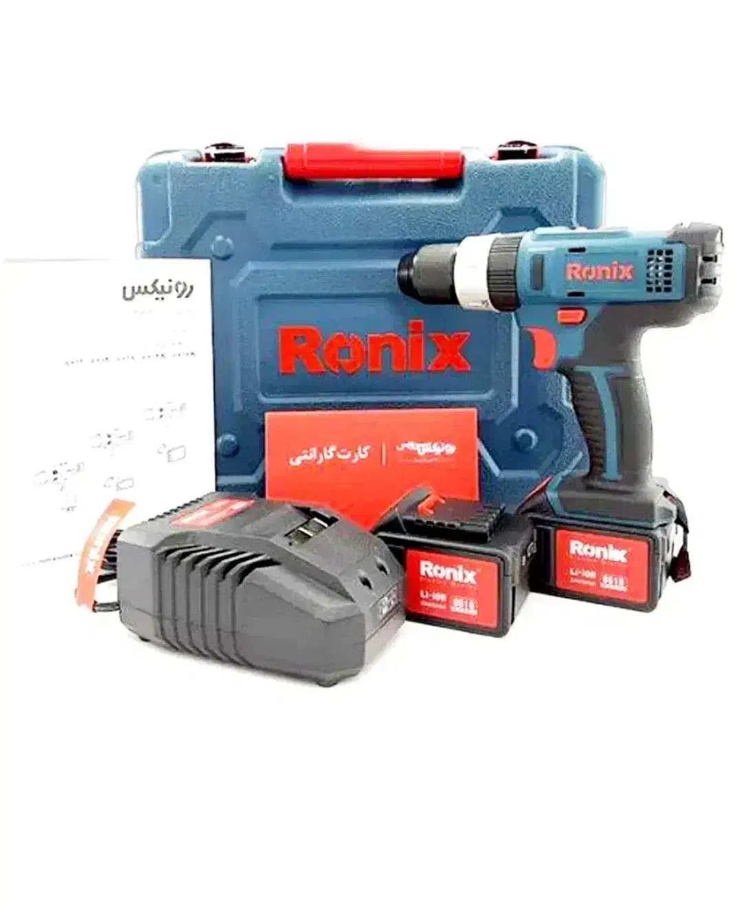دریل شارژی چکشی 18ولت 2باتری رونیکس 8618 باگارانتی|ابزارآلات|شیراز, شریفآباد|دیوار