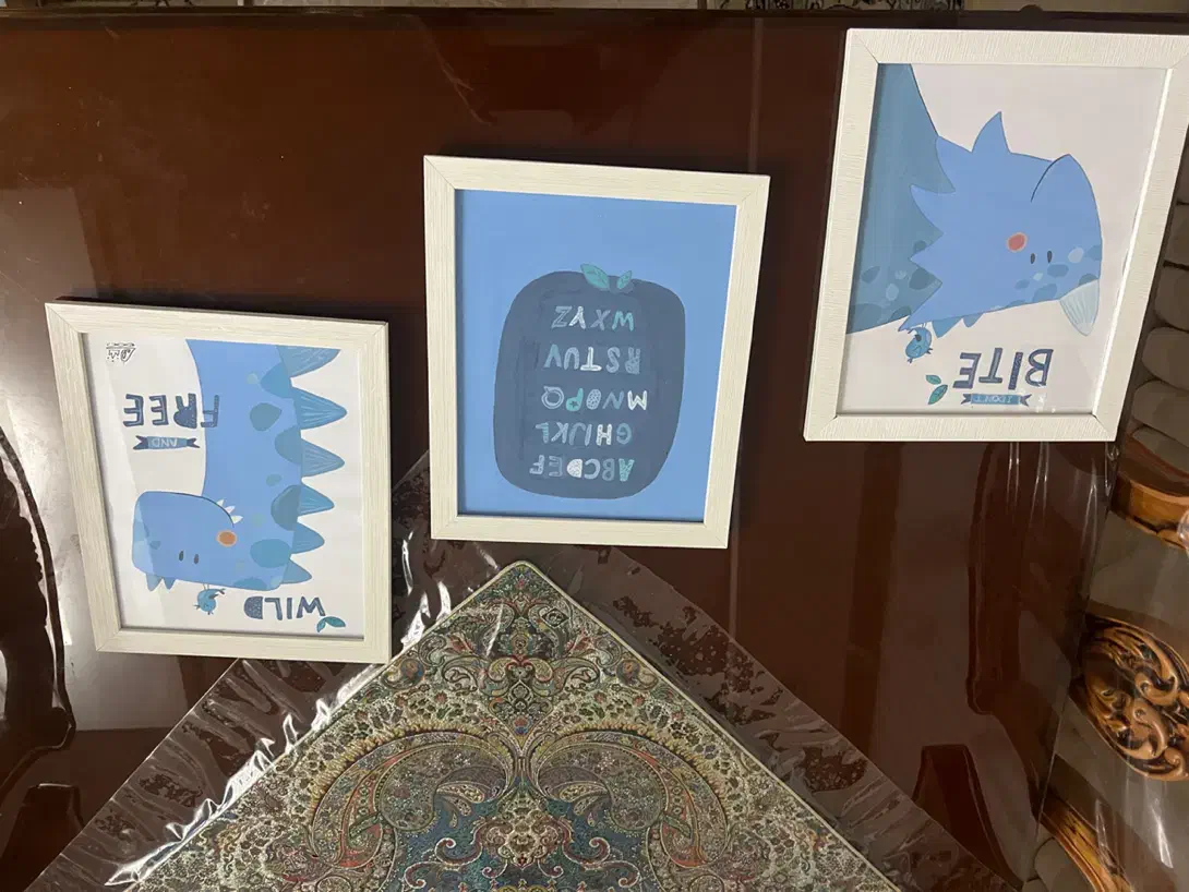 عکس دوم نقاشی کار دست میباشد مناسب هدیه دادن|اسباب و اثاث بچه|قزوین, |دیوار