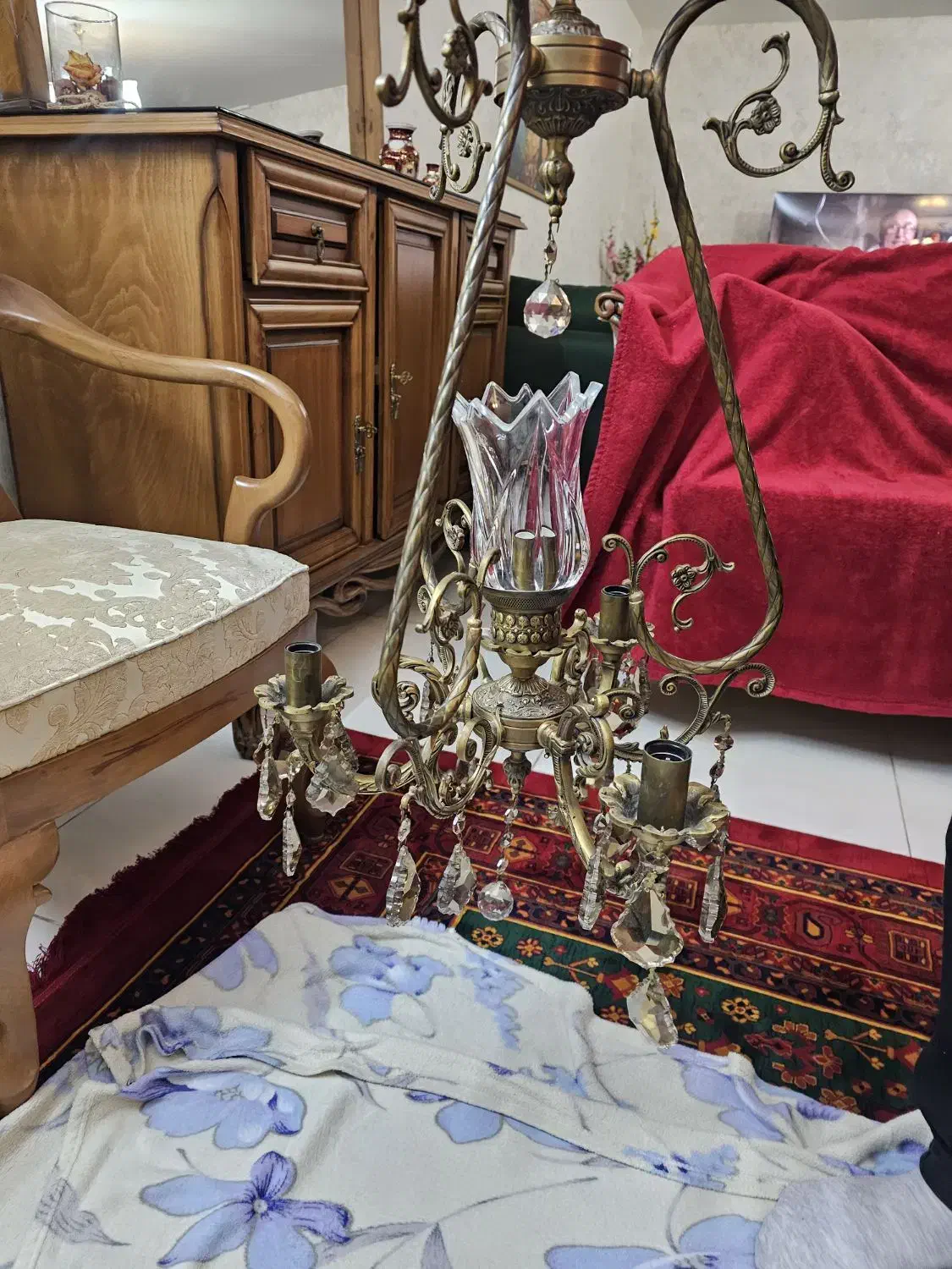 لوستر ودیوار کوب برنجی|لوستر و چراغ آویز|تهران, حکیمیه|دیوار