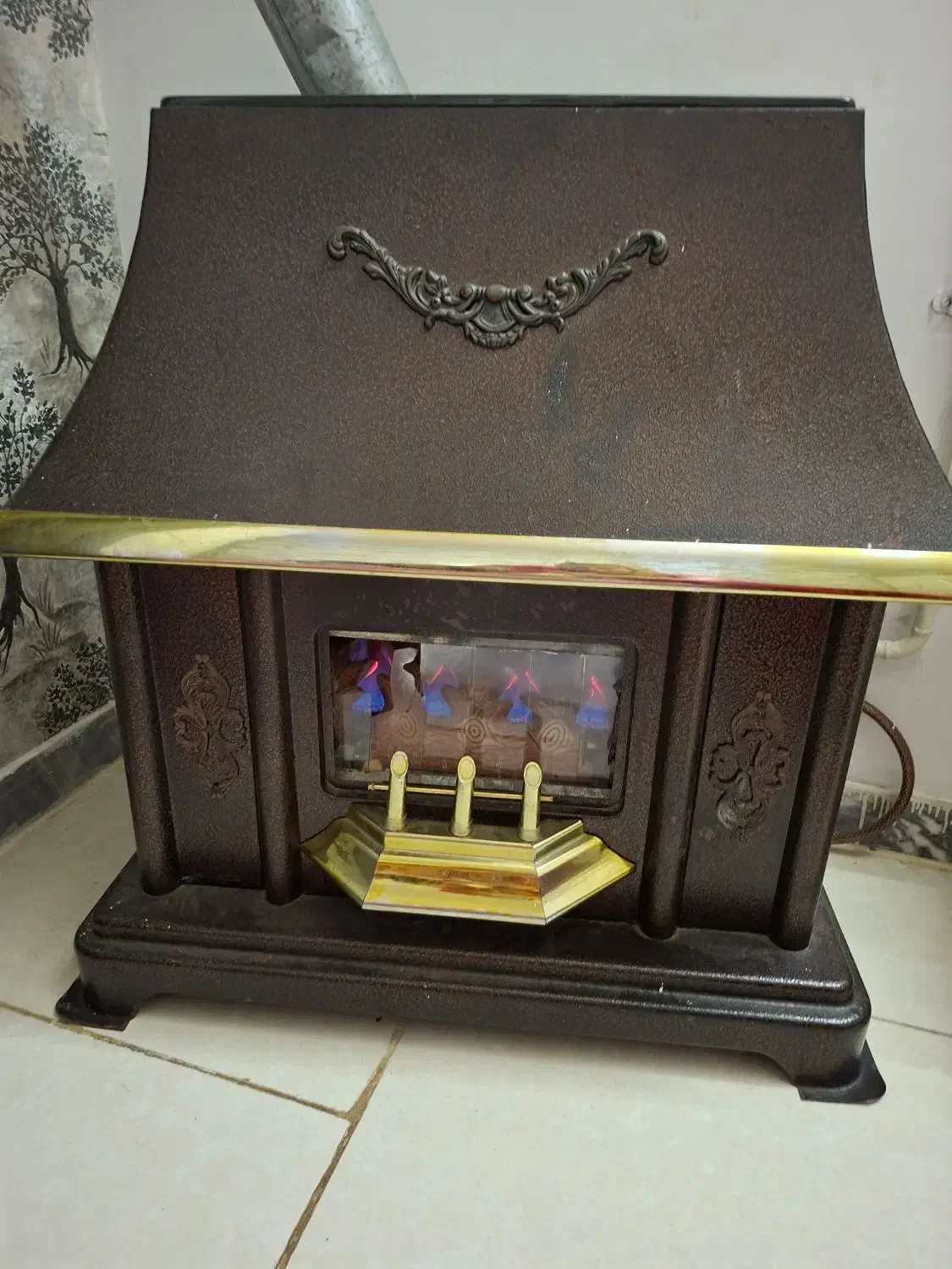 بخاری بزرگ سالم|بخاری، هیتر، شومینه|آمل, |دیوار