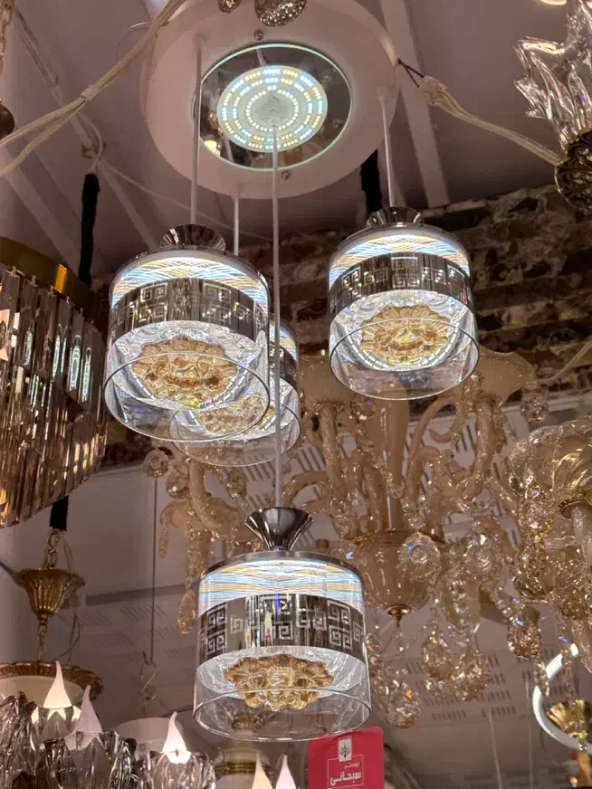 لوستر ۴ تیکه وارداتی|لوستر و چراغ آویز|اردبیل, |دیوار