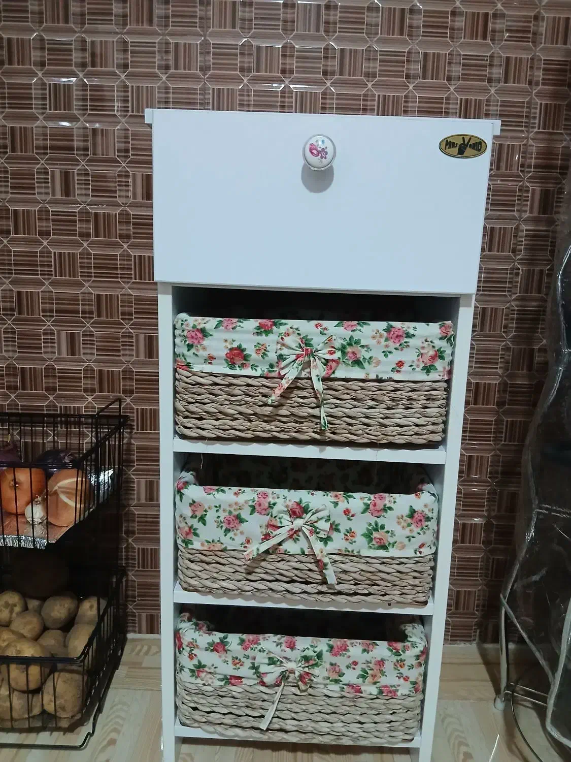 سبد سیب زمینی وپیاز|صنایع دستی و سایر لوازم تزئینی|گنبد کاووس, |دیوار