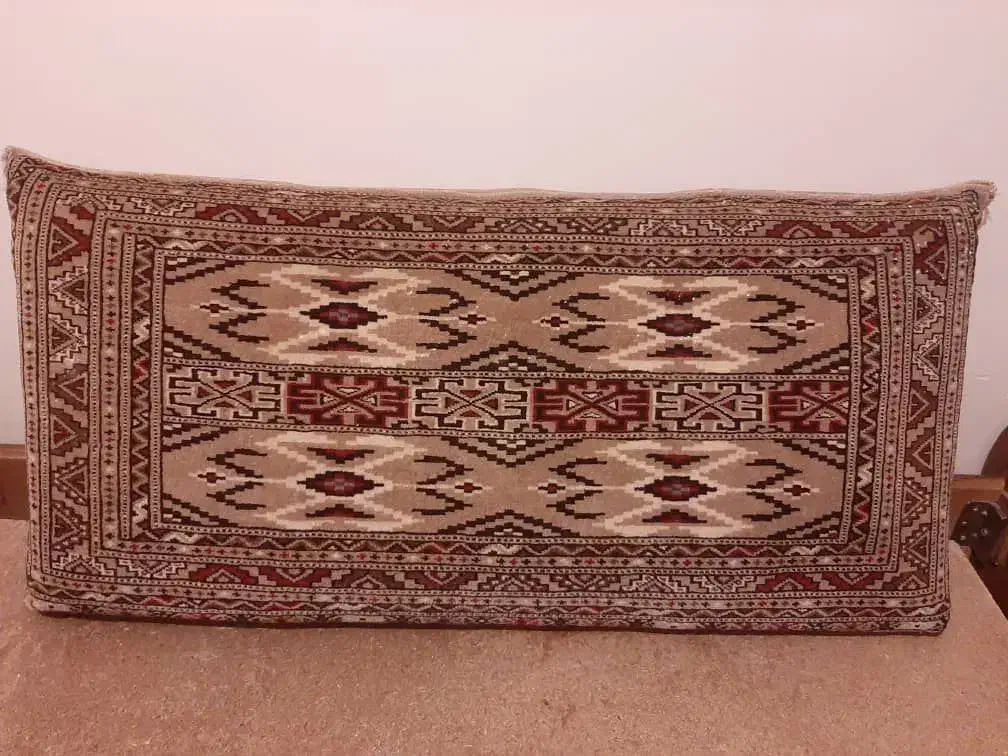 پشتی طرح ترکمن دستبافت|پشتی|تبریز, |دیوار