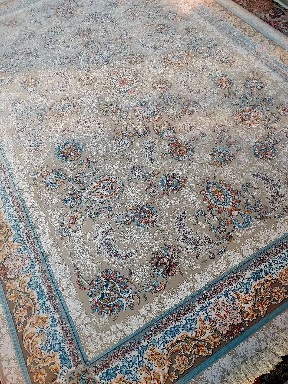 فرش رضا قهرمانی جفت ۹متری ۱۰۰۰شانه تراکم ۳۰۰۰آک|فرش|اراک, |دیوار