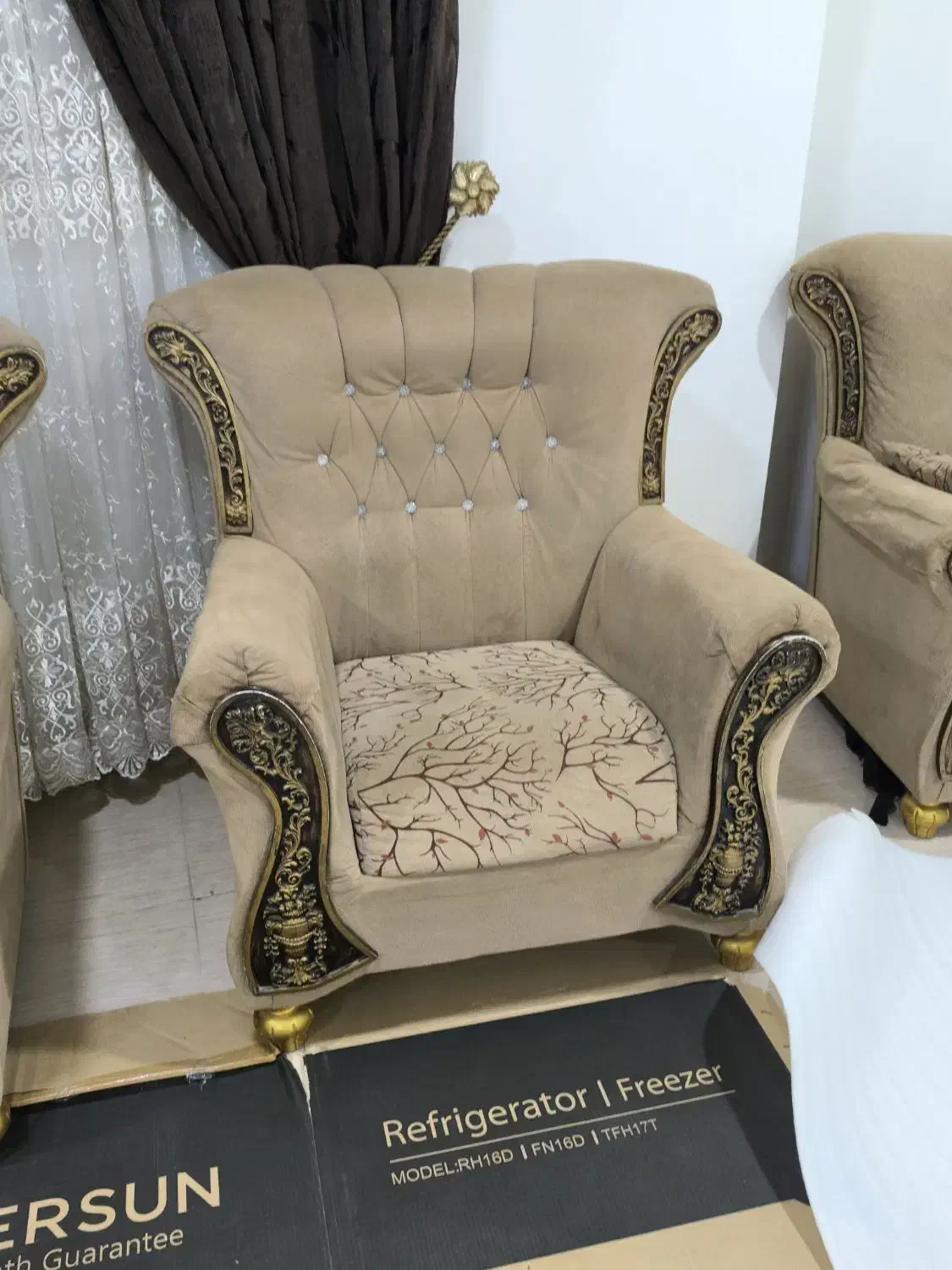 مبل ۷ نفره طرح سلطنتی در حد|مبلمان خانگی و میز عسلی|بانه, |دیوار