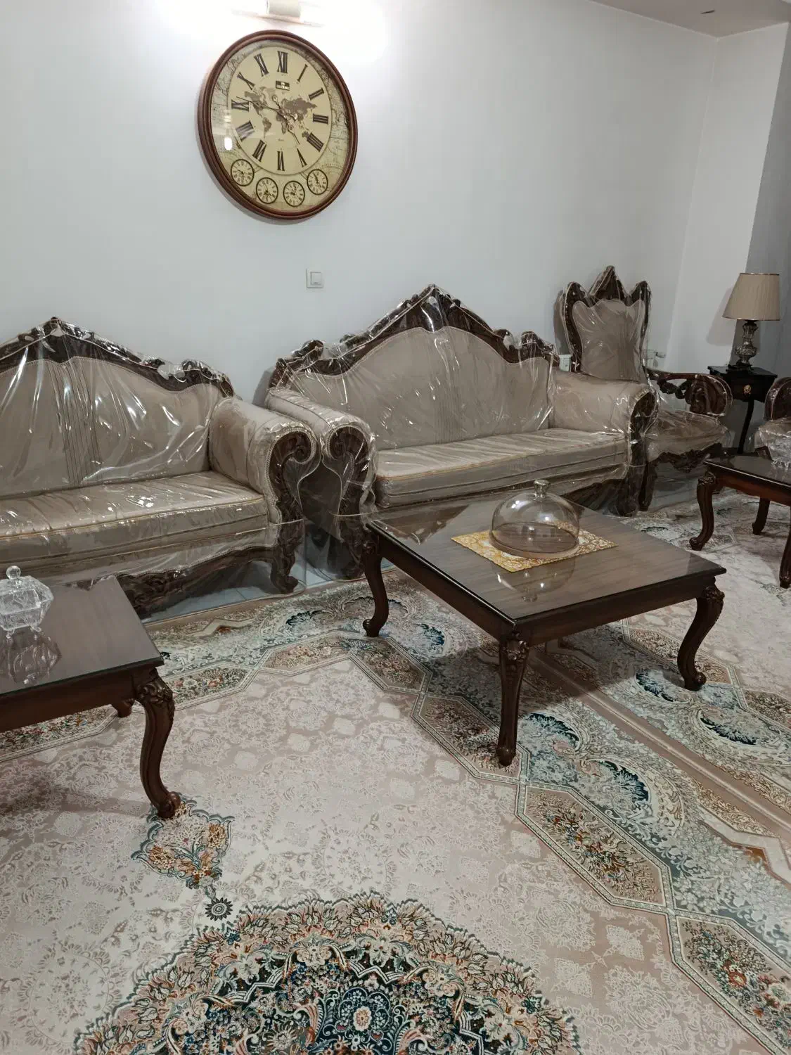 مبل 9نفر استیل و کلاسیک|مبلمان خانگی و میز عسلی|محمدشهر, سیدآباد|دیوار