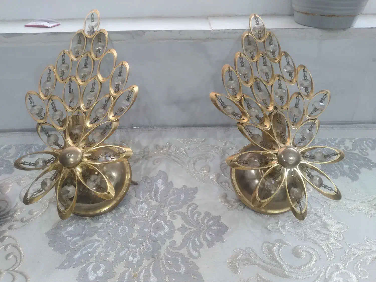 ۲ عدد لوستر دیواری سالم ،جنس برنج|لوستر و چراغ آویز|تهران, بهداشت|دیوار