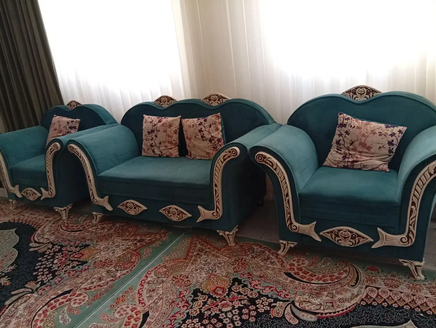 مبل ۷نفره سالم|مبلمان خانگی و میز عسلی|مشهد, امیریه|دیوار