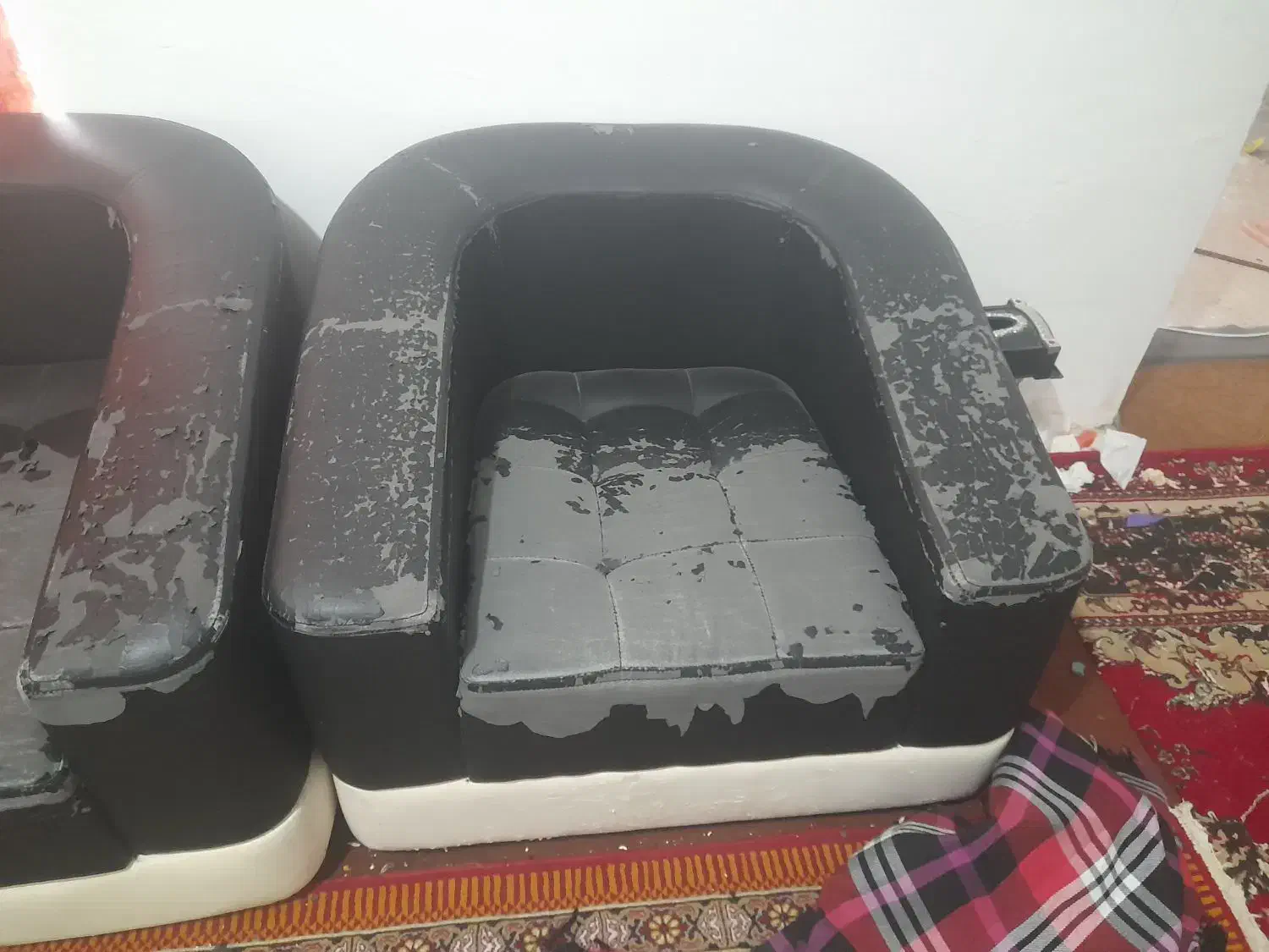 دودست مبل ۷نفره با۵نفره|مبلمان خانگی و میز عسلی|فسا, |دیوار