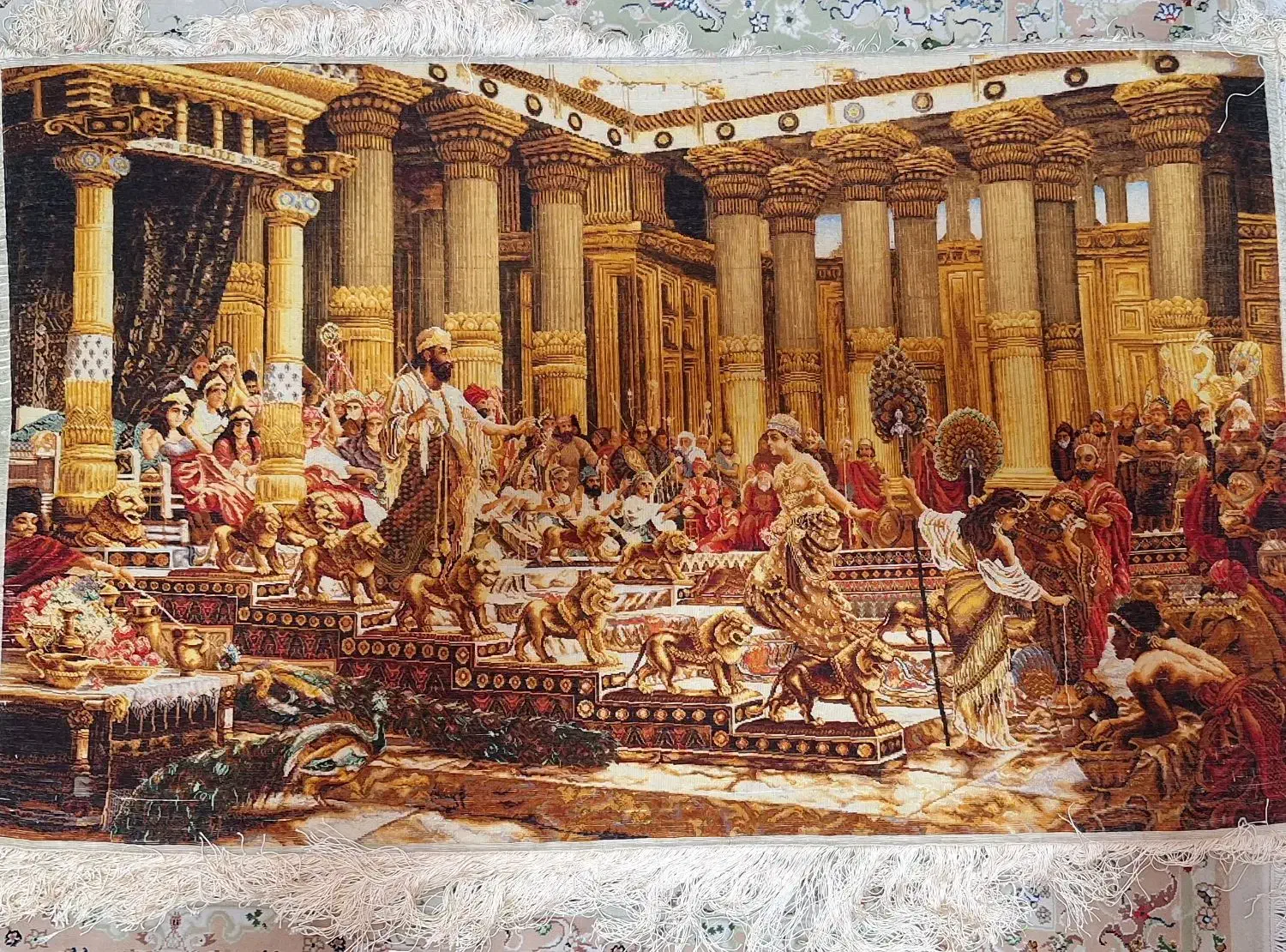 قالیچه کاخ سلیمان|فرش|تهران, باغ فردوس|دیوار