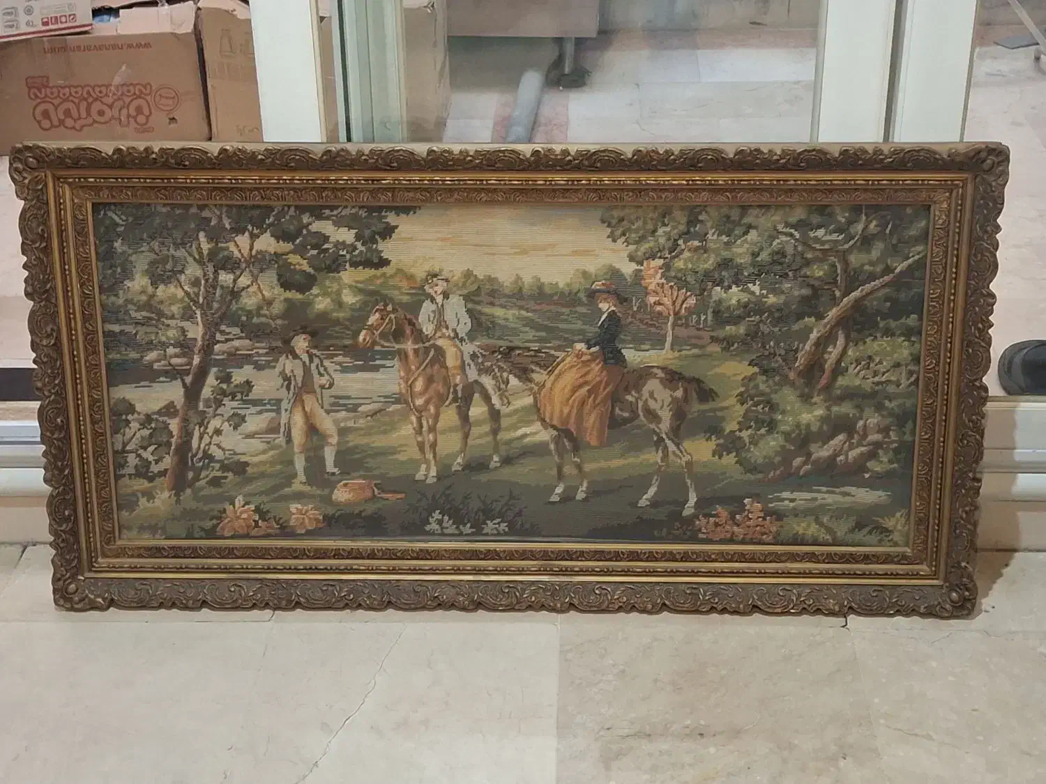 تابلو کوبلن قدیمی|تابلو، نقاشی، عکس|تهران, هروی|دیوار