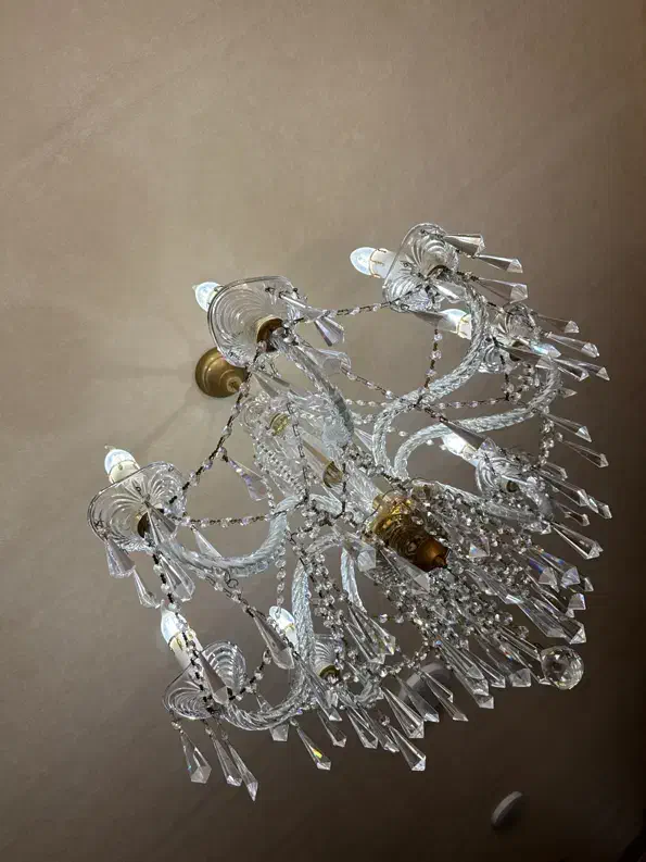 لوستر کریستاله ۸ شاخه|لوستر و چراغ آویز|قزوین, |دیوار