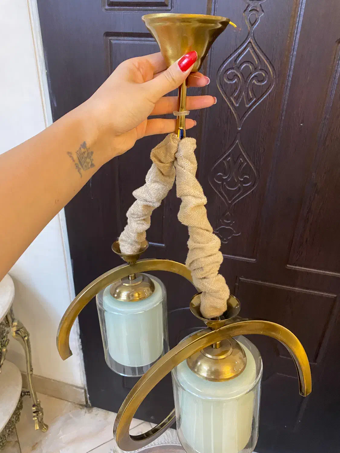 دو عدد لوستر دو شاخه|لوستر و چراغ آویز|تهران, فلاح|دیوار