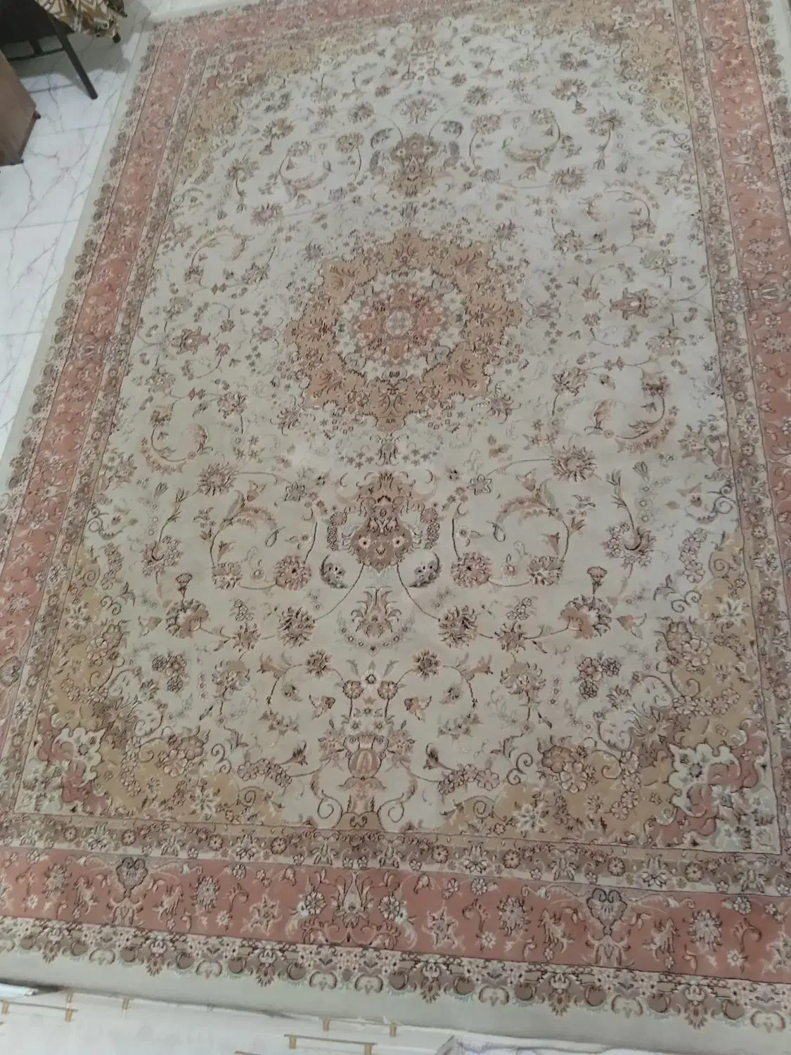 فرش ماشینی کرم ۹متر|فرش|رباط‌کریم, آدران|دیوار