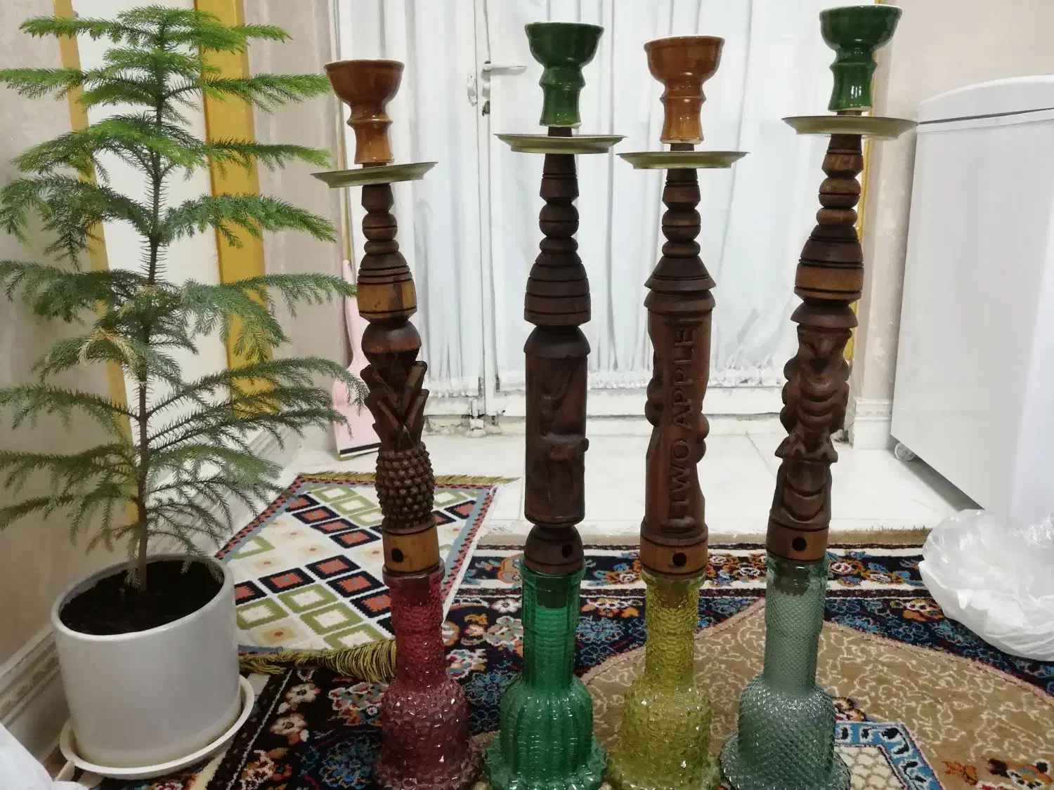 قلیان چوب گردو نو واستفاده نشده|صنایع دستی و سایر لوازم تزئینی|بندرعباس, |دیوار