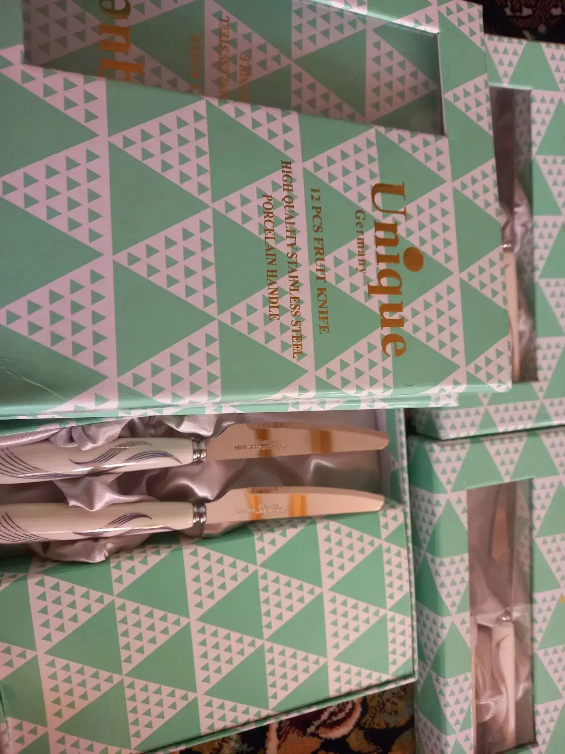 دوازده دست چاقو یونیک سرامیکی|ظروف سرو و پذیرایی|بروجرد, |دیوار