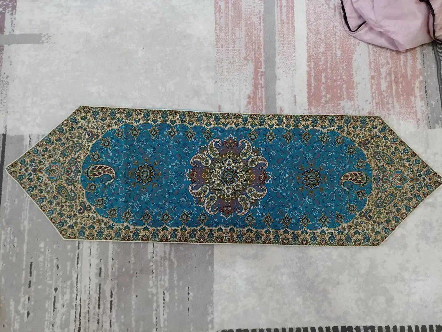 دوتا رومیزی ترمه در حد نو هستین|پرده، رانر، رومیزی|تهران, نظامآباد|دیوار