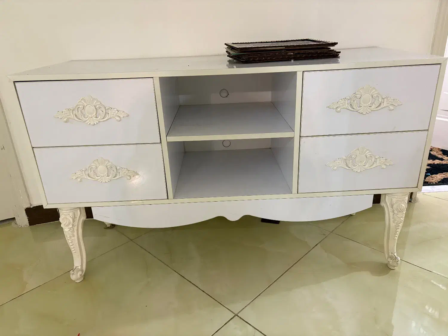 کنسول سفید|بوفه، ویترین، کنسول|بابل, |دیوار