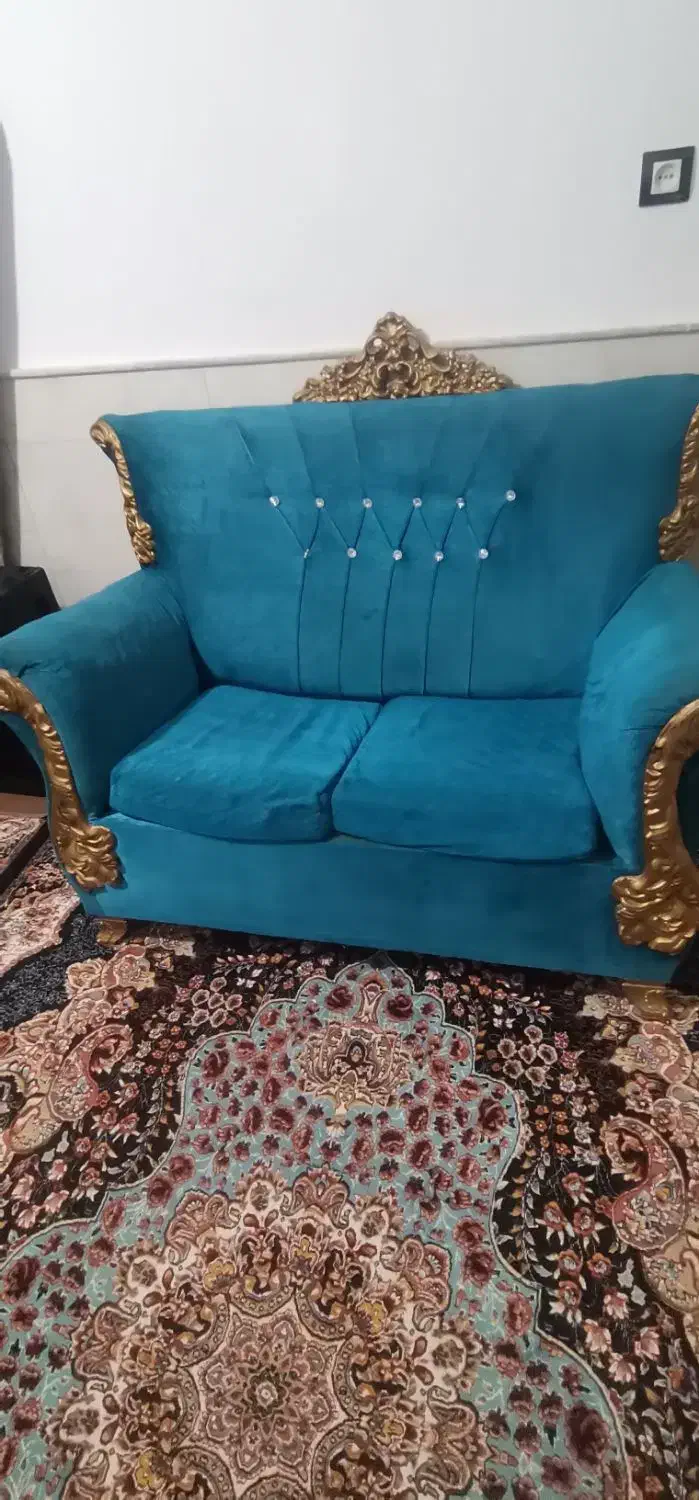 مبل7نفره|مبلمان خانگی و میز عسلی|قم, علی آباد سعدگان|دیوار