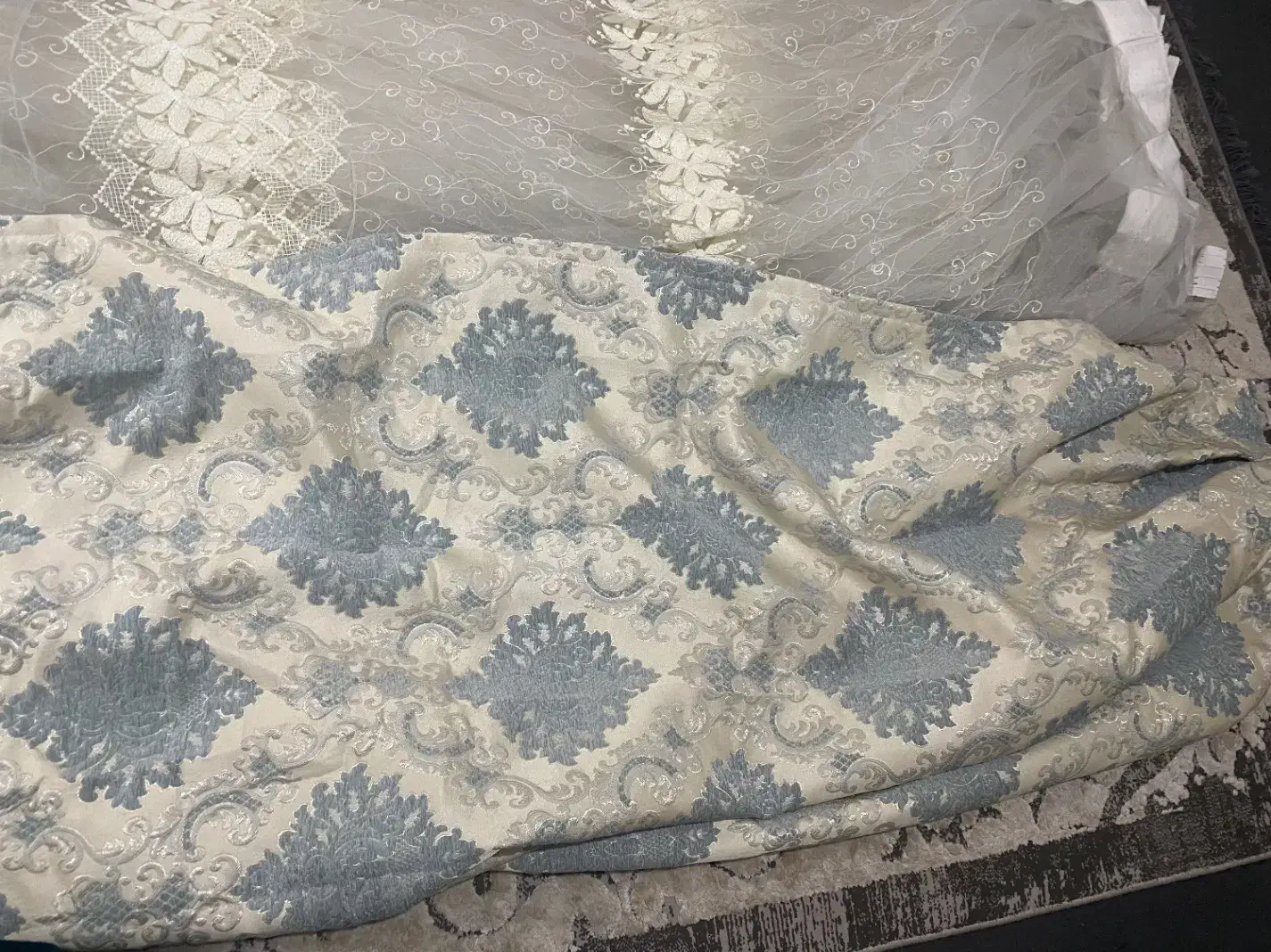 پرده ۶متری ترک|پرده، رانر، رومیزی|کرج, گلدشت|دیوار