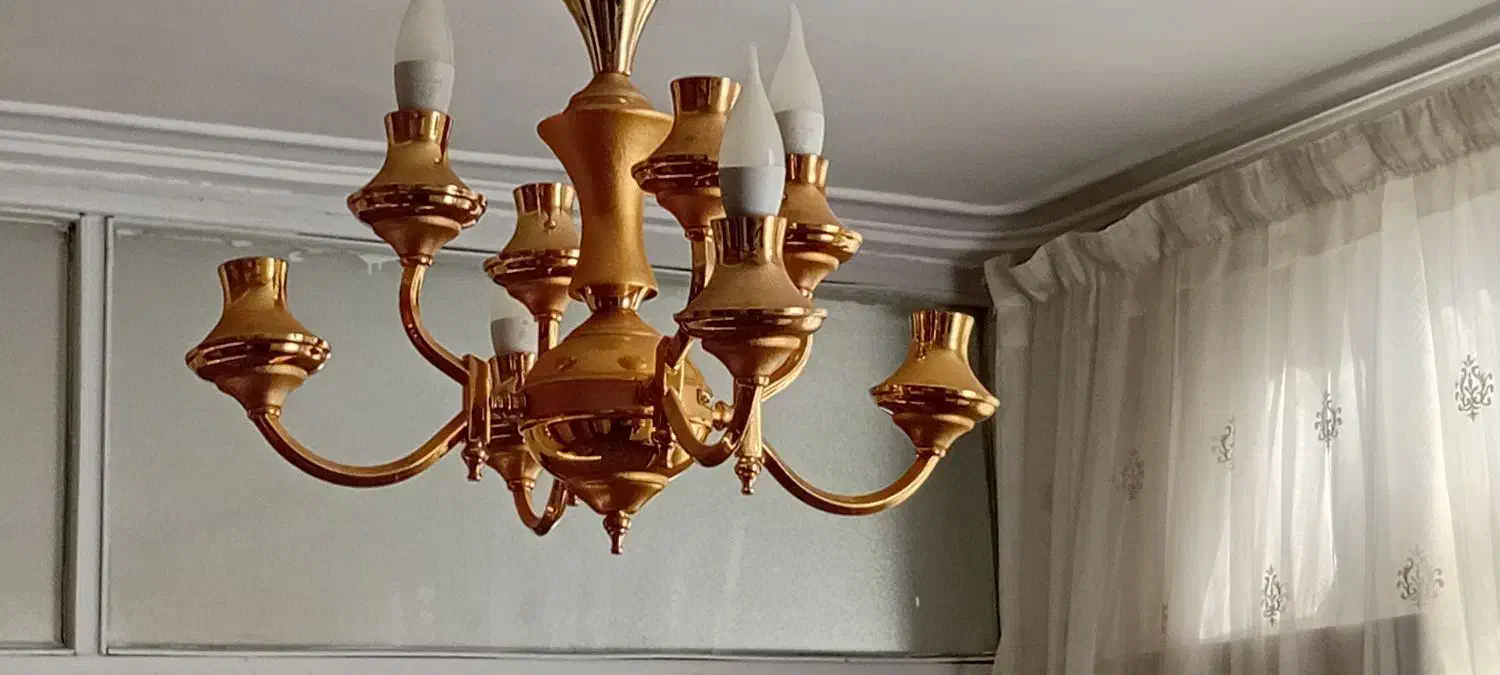 لوستر 4 شاخه 2 عدد|لوستر و چراغ آویز|تبریز, |دیوار