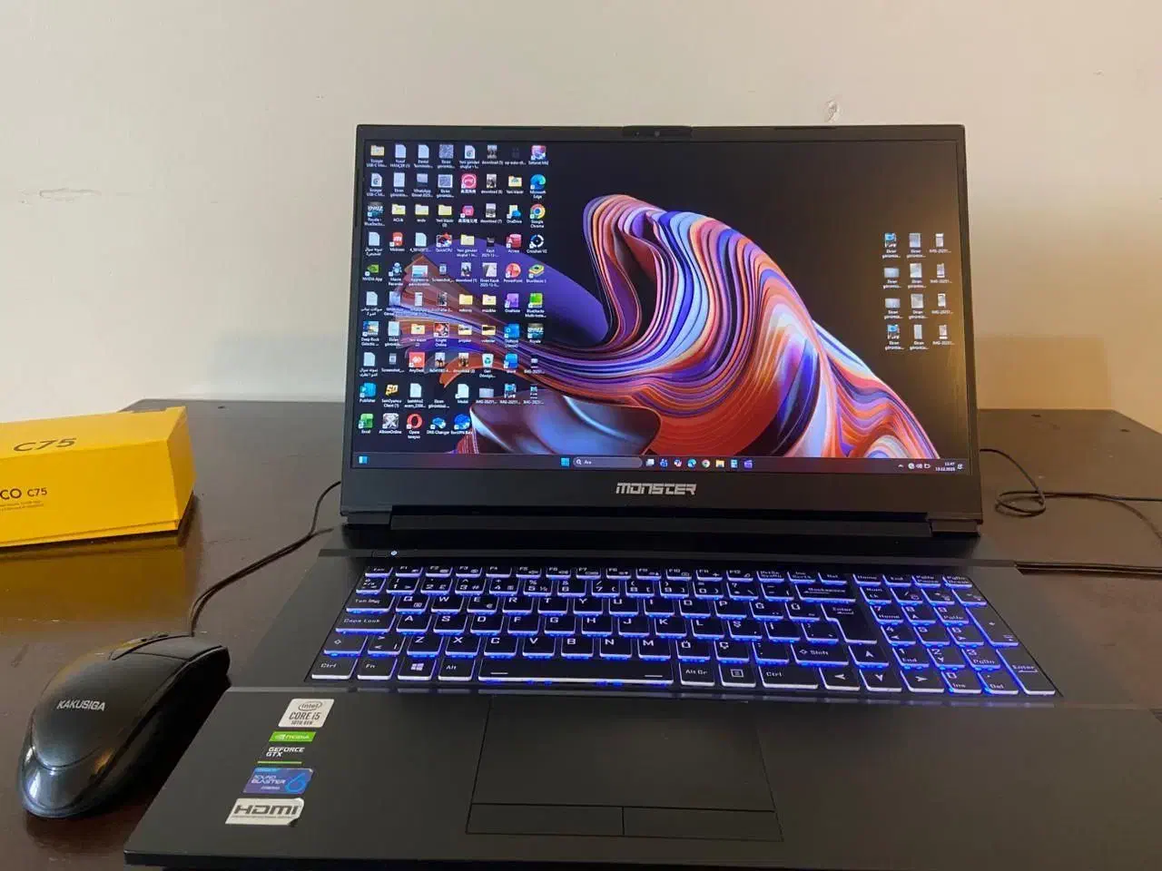 لپتاپ مانستر کارت گرافیک GTX 1650|رایانه همراه|باسمنج, |دیوار