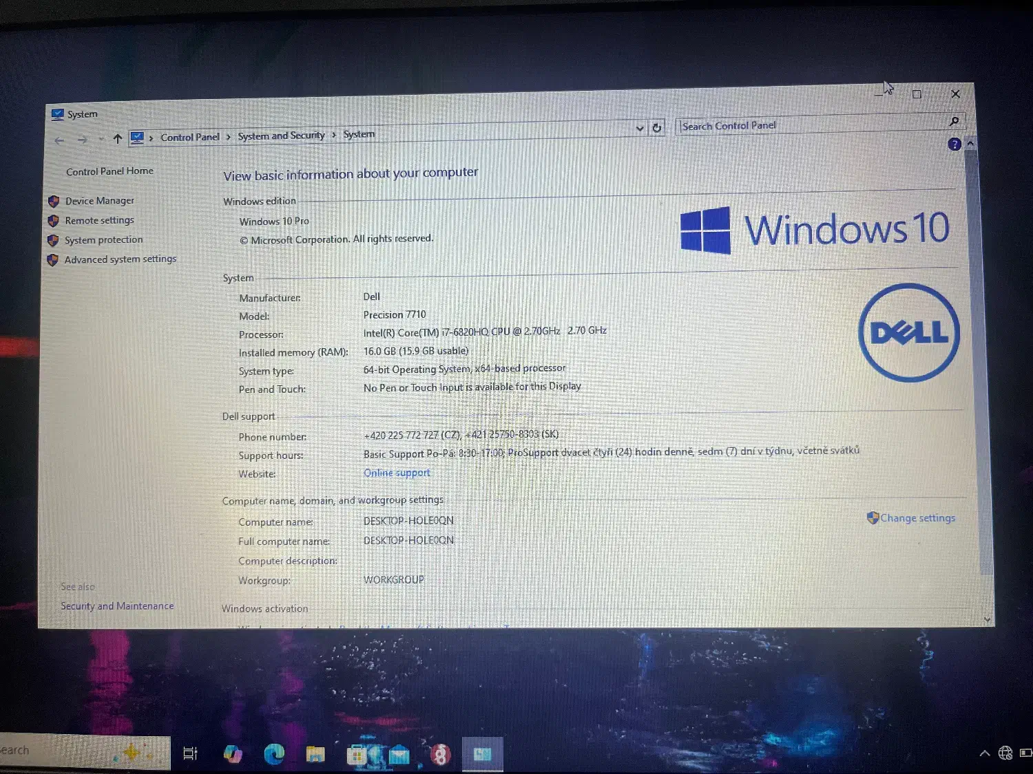 لپ تاپ دل مدل پریزیشن ۷۷۱۰|رایانه رومیزی|گرگان, |دیوار