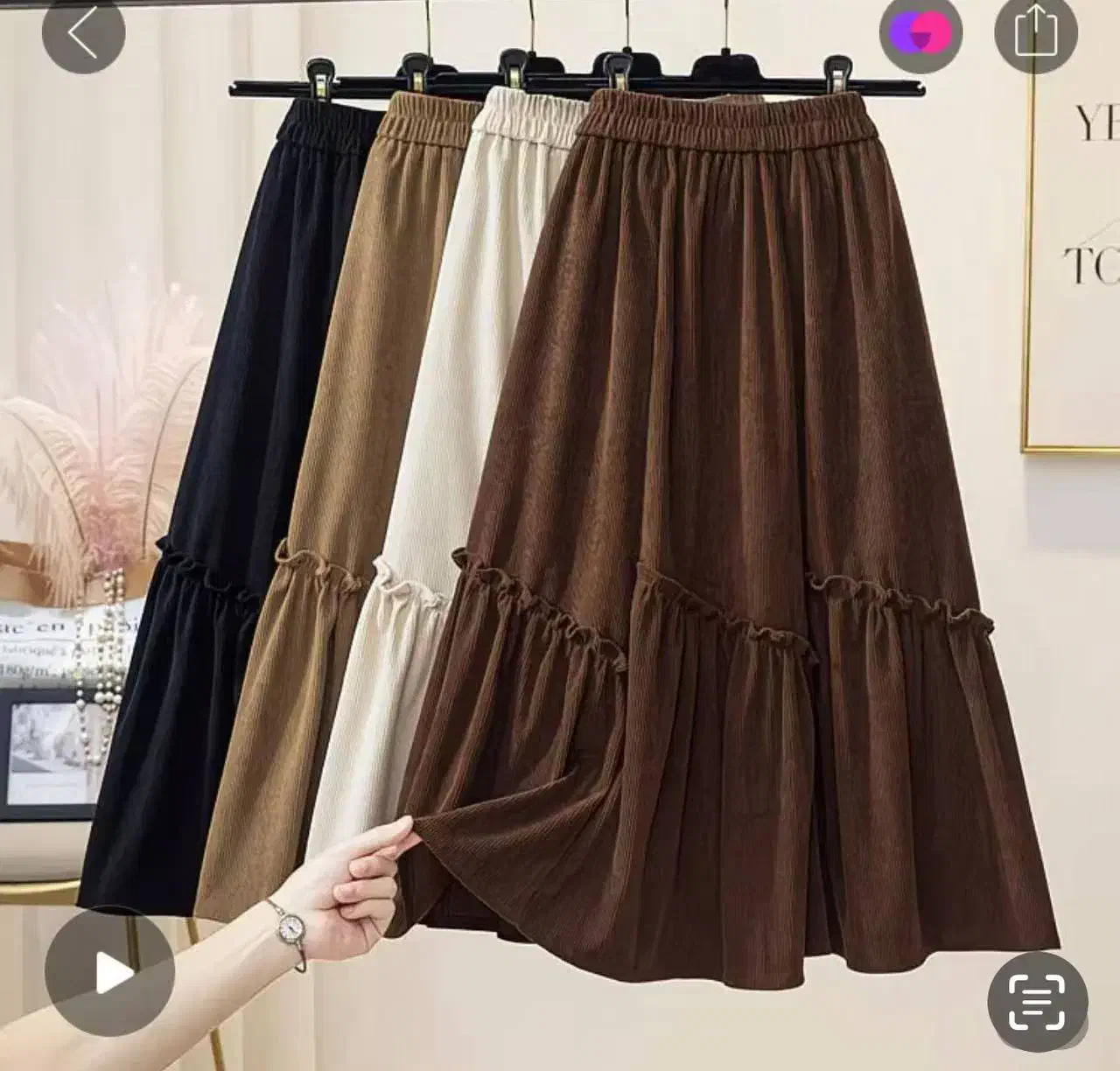 دامن پاییزه کبریتی|لباس|قشم, |دیوار