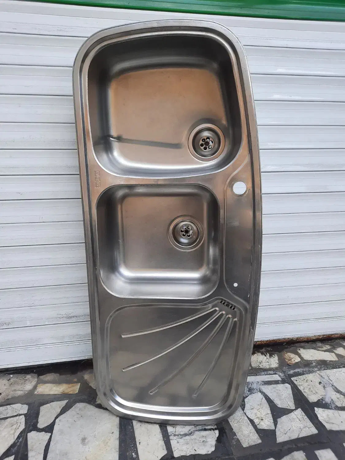 سینگ ظرفشویی دو لگنه استیل البرز|مصالح و تجهیزات ساختمان|رشت, چمارسرا|دیوار