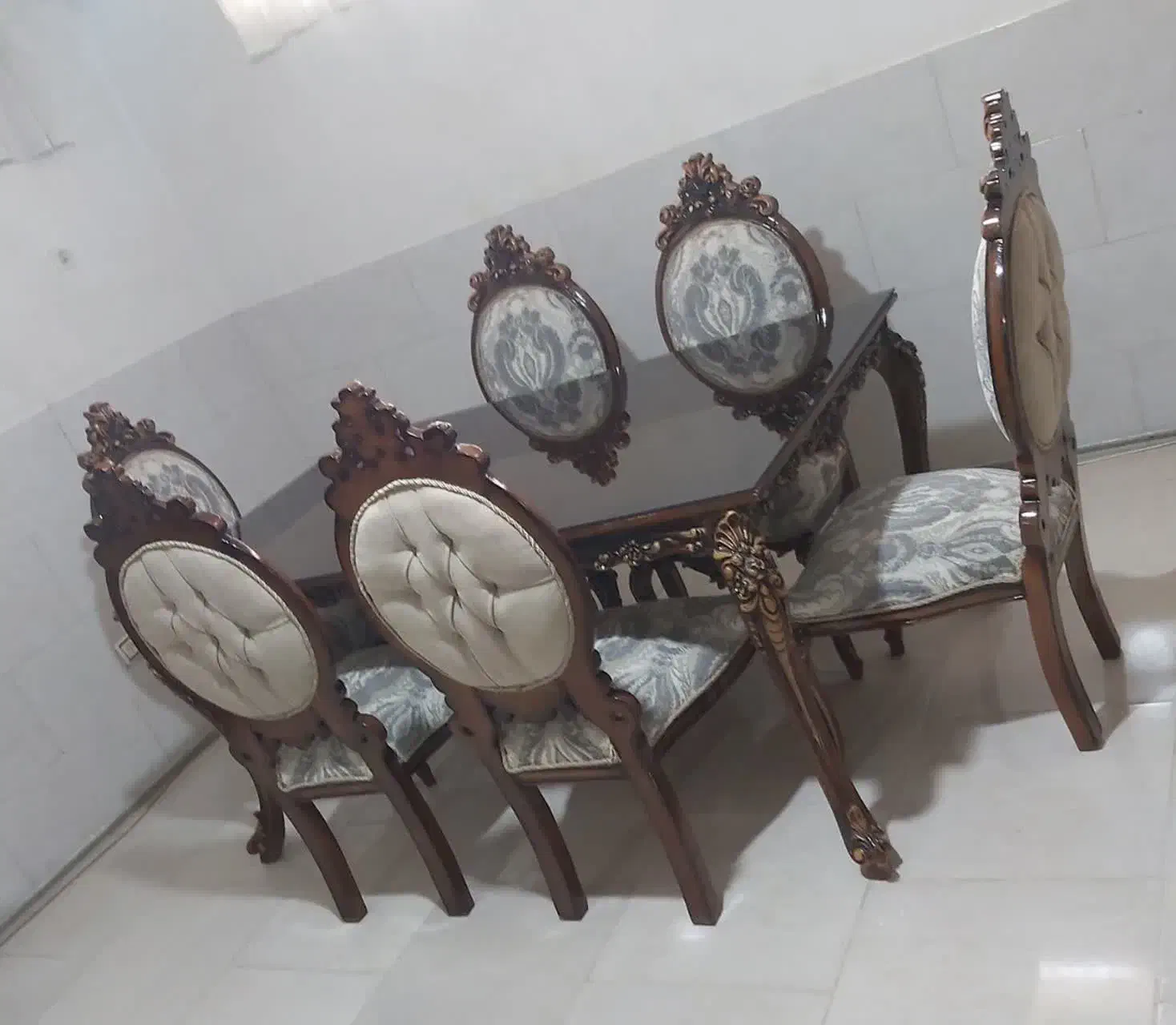 میز ناهار خوری چوبی ۶نفره  (تمام راش)|میز و صندلی غذاخوری|تهران, یافت آباد جنوبی|دیوار