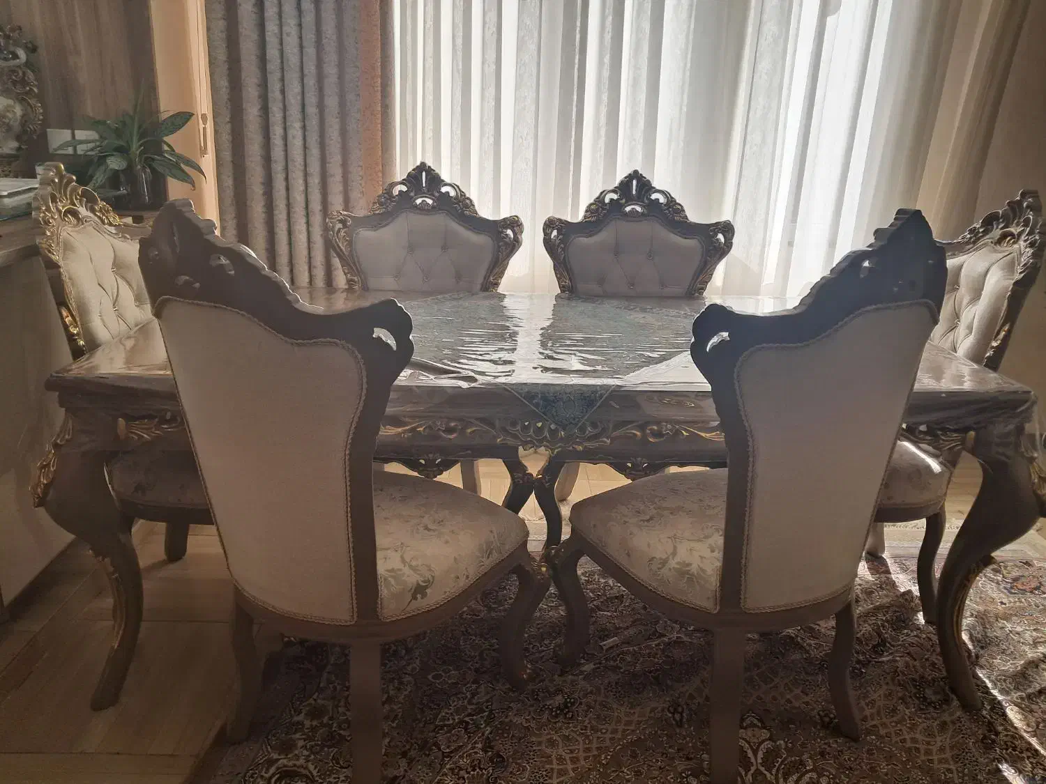 میز نهارخوری درحد نو ۶ نفره|میز و صندلی غذاخوری|قزوین, |دیوار