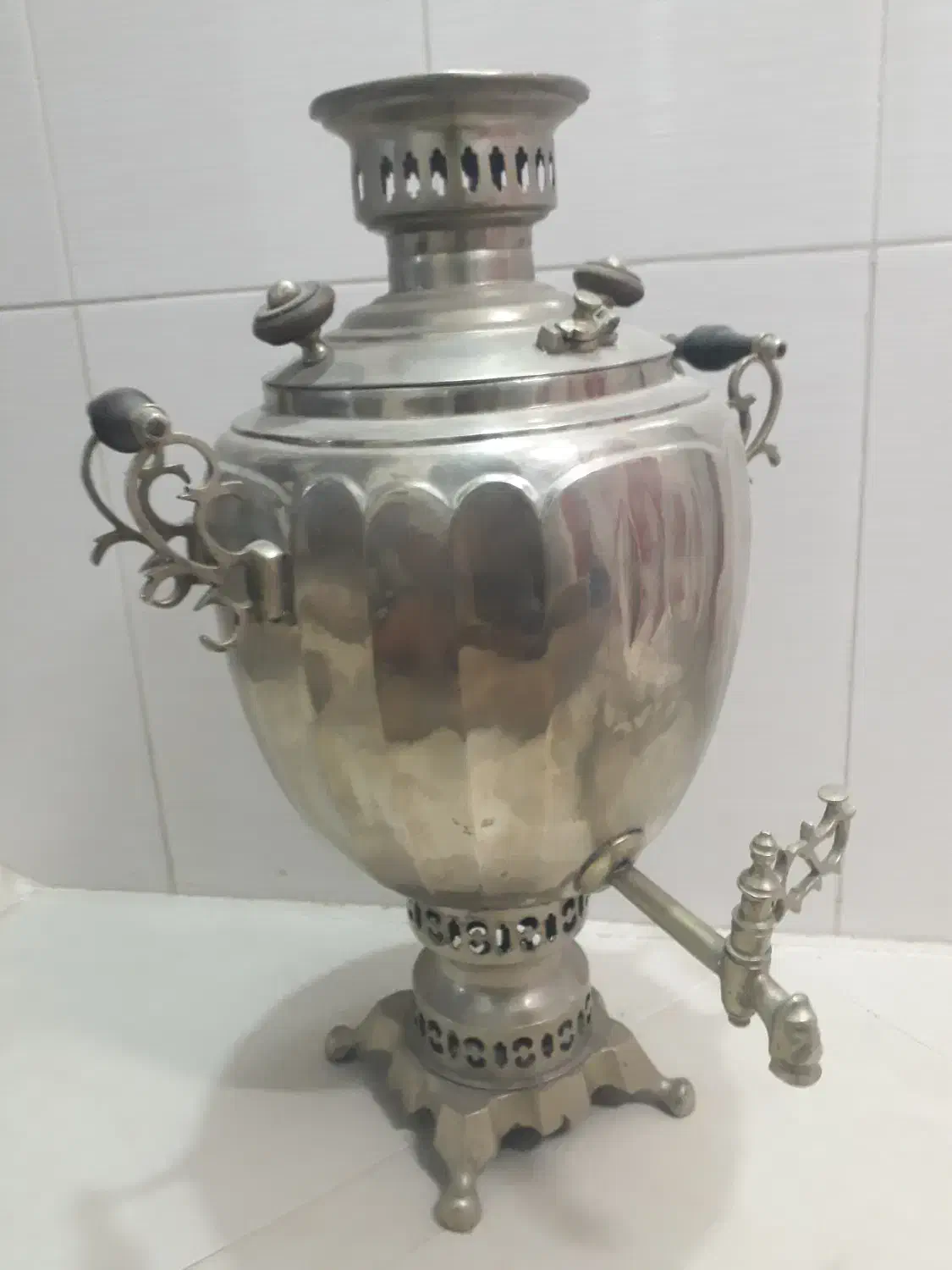 سماور ذغالی ورشو ۹ لیتری قدیمی عتیقه|کلکسیون و سرگرمی|خمینیشهر, |دیوار