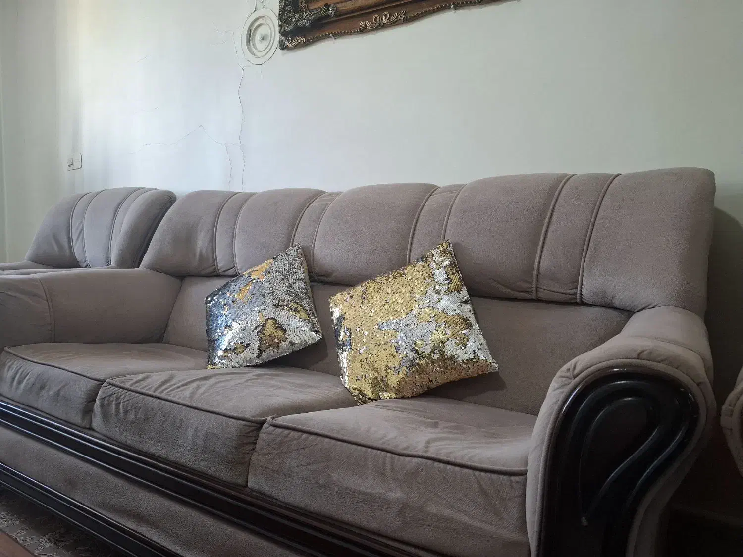 مبل نیم ست چهار نفره شرکتی|مبلمان خانگی و میز عسلی|شهریار, شهریار|دیوار