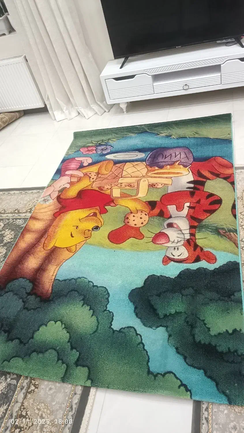 فرش کودک ۴ متری نو|فرش|همدان, |دیوار
