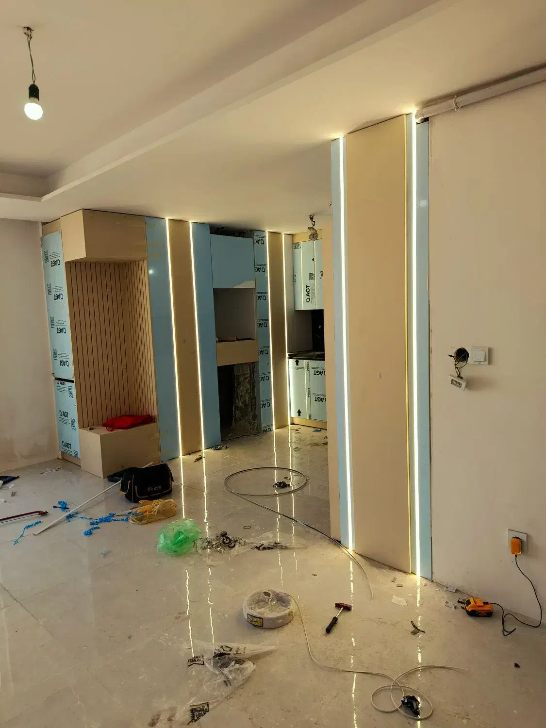 لاین نوری ،نور خطی|لامپ و چراغ|همدان, |دیوار