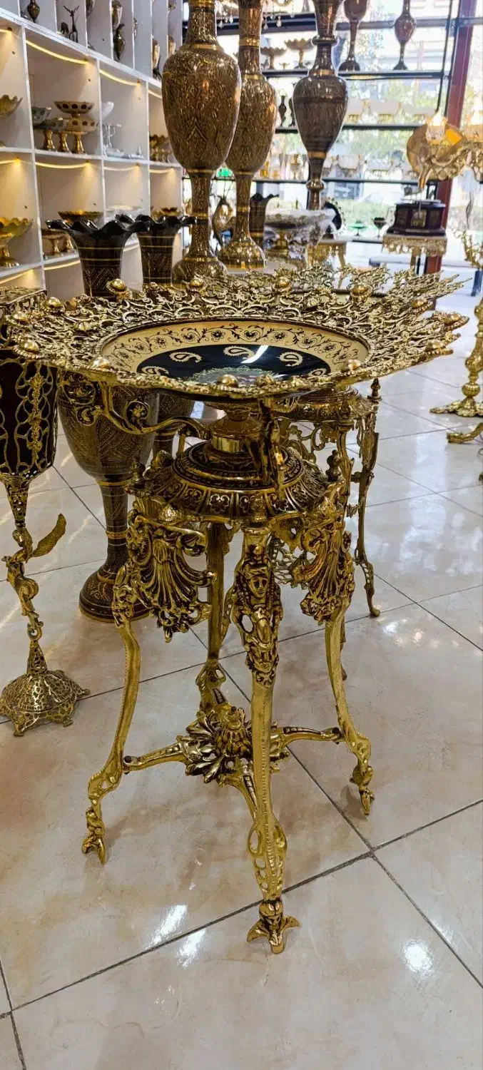 پخش انواع میزخاطره و کنار سالنی برنزی آلیاژ و برنج|صنایع دستی و سایر لوازم تزئینی|مشهد, نکاح|دیوار