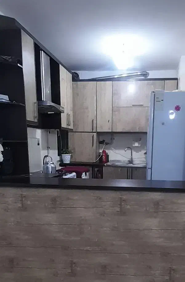 کابینت ام دی اف با هود و ظرفشویی|آب‌چکان و نظم‌دهنده ظروف|آبیک, |دیوار