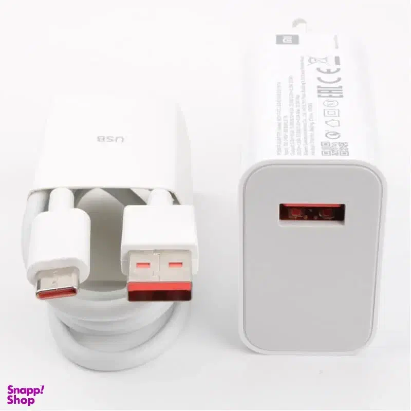 شارژر دیواری 33 وات شیائومی و کابل Type-C|لوازم جانبی موبایل و تبلت|شیراز, گلستان|دیوار